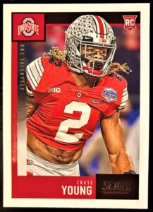 new 2020 score football chase young rookie card # 338 - ohio state buckeyes