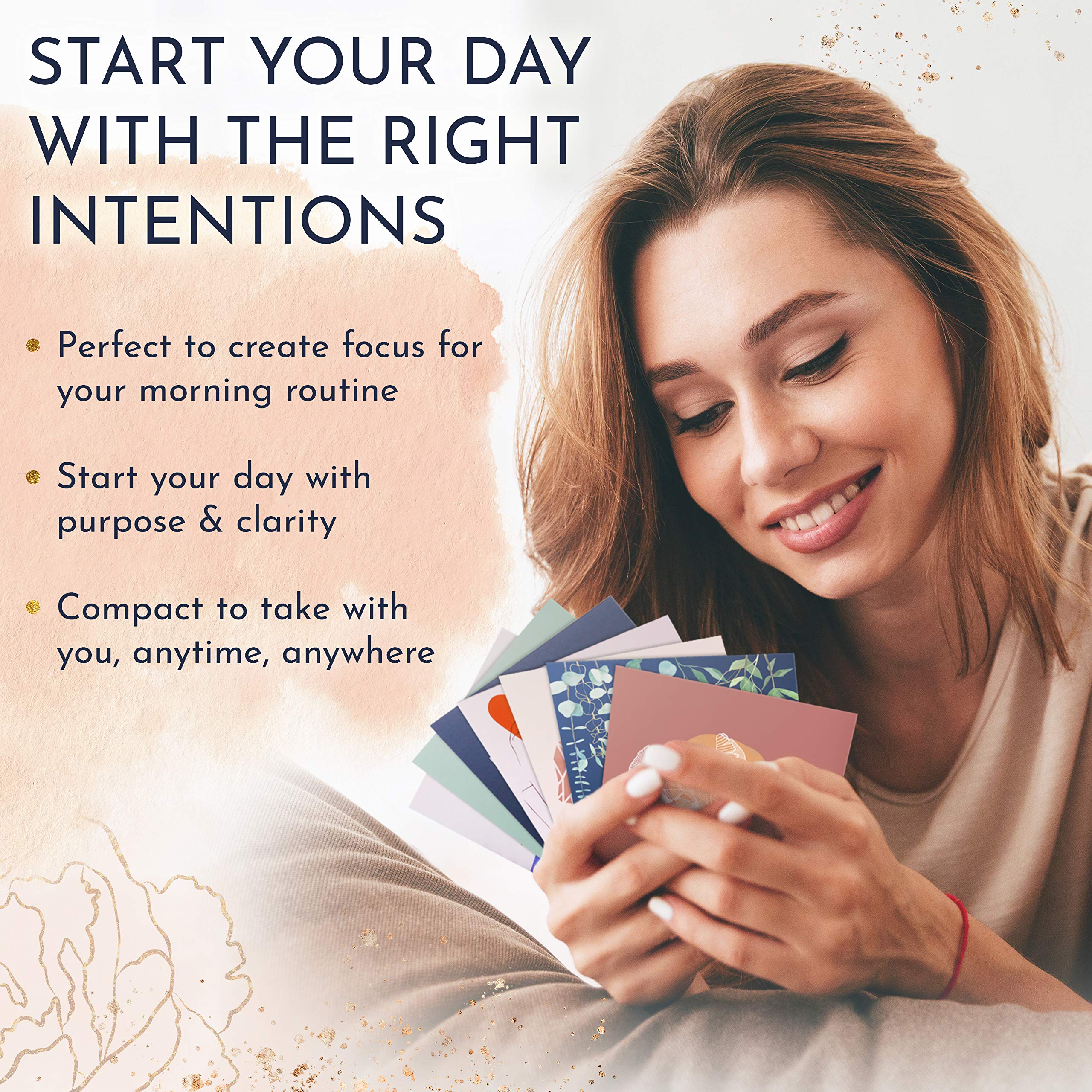 RYVE Positive Affirmations Cards for Women - 52 Mindfulness Cards with Affirmations and Inspirational Quotes - Motivational Cards, Meditation Cards, Inspirational Cards, Daily Affirmation Cards