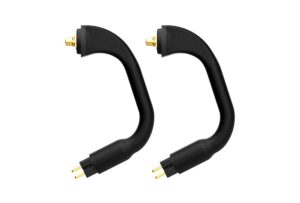 fostex usa ciem 2pin type optional short cable for tm2 true wireless stereo earphones, black (pair) (et-tm2c2p)