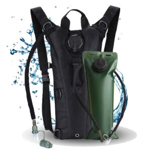 water backpack for hiking black water hydration backpack with 3l water bladder lightweight waterproof water bag backpack tactical water backpack for cycling hiking