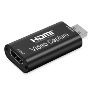 4k hdmi video capture card, hdmi to usb2.0 capture card full hd 1080p 30fps - video recording via dslr & camcorder to live streaming video conference, compatiable with nintendo switch, ps4, xbox etc