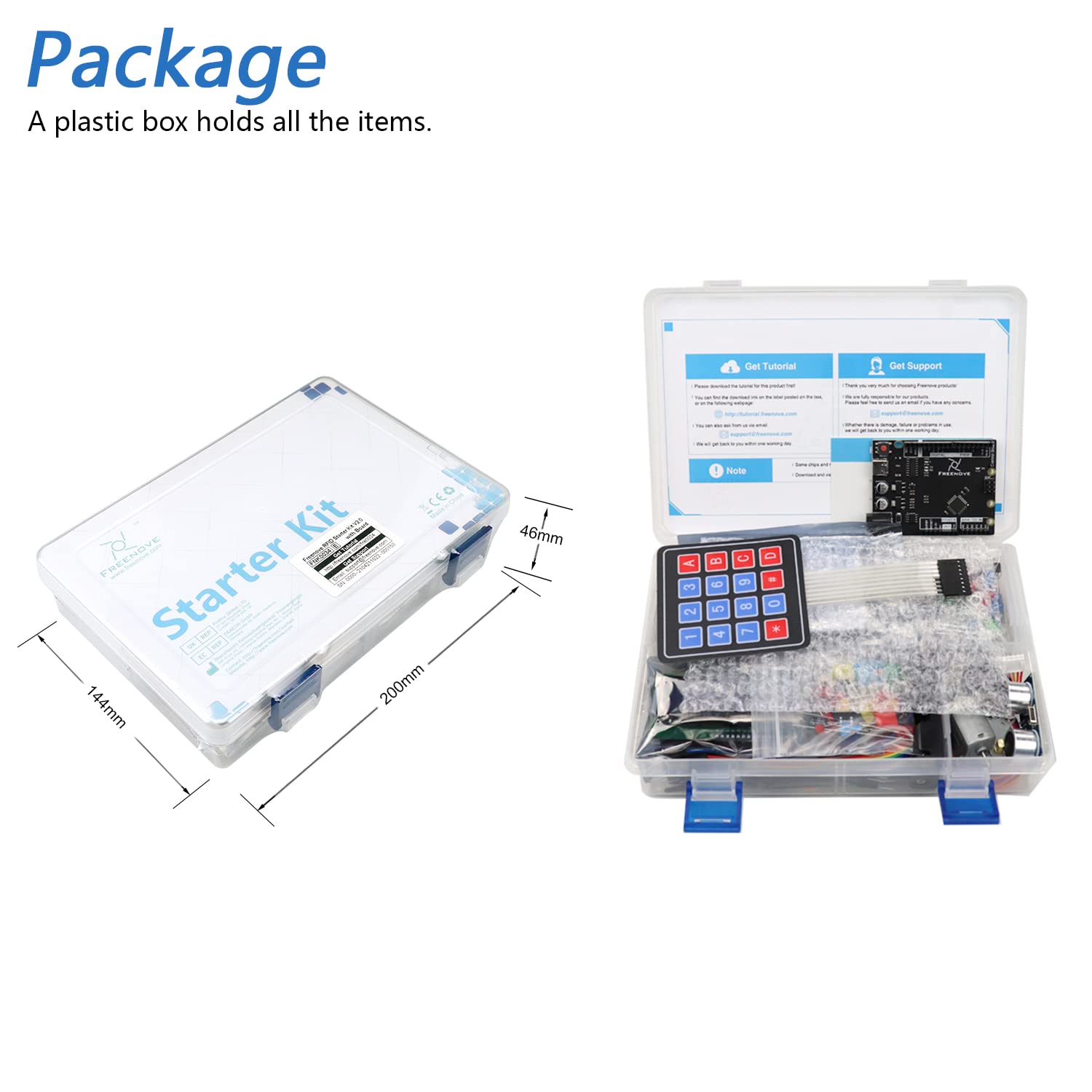 Freenove RFID Starter Kit V2.0 with Board V4 (Compatible with Arduino IDE), 267-Page Detailed Tutorial, 198 Items, 49 Projects