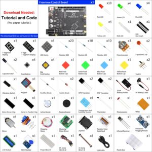 Freenove RFID Starter Kit V2.0 with Board V4 (Compatible with Arduino IDE), 267-Page Detailed Tutorial, 198 Items, 49 Projects