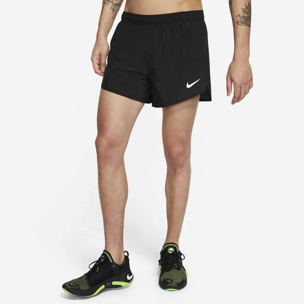 Nike Fast 4" Shorts Black/Reflective Silver MD 4