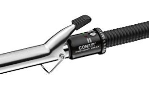 Conair Instant Heat 1-Inch Curling Iron, 1-inch barrel produces classic curls – for use on short, medium, and long hair