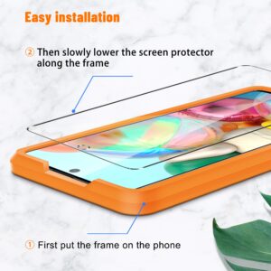 UniqueMe for Google Pixel 8 Screen Protector, [Compatible Fingerprint Unlock] Military Grade Shatterproof 2pcs camera lens protector and 2pcs 9H tempered glass for pixel 8