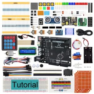 freenove ultimate starter kit with board v4 (compatible with arduino ide), 274-page detailed tutorial, 217 items, 51 projects