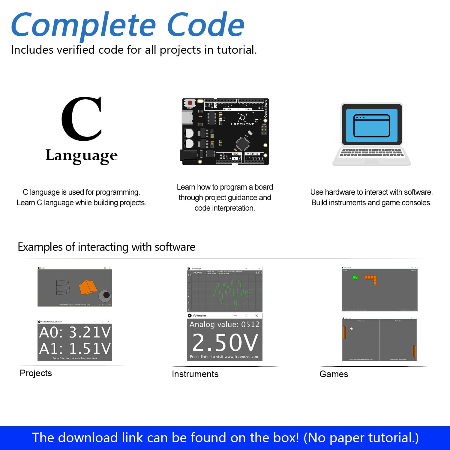 Freenove Ultimate Starter Kit with Board V4 (Compatible with Arduino IDE), 274-Page Detailed Tutorial, 217 Items, 51 Projects