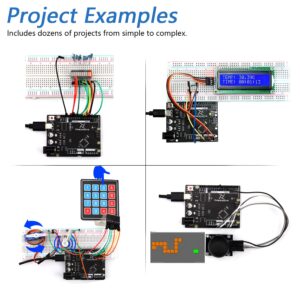 Freenove Ultimate Starter Kit with Board V4 (Compatible with Arduino IDE), 274-Page Detailed Tutorial, 217 Items, 51 Projects