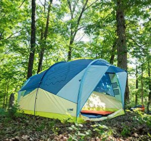 ust house party car camping tent with single layer design, heavy duty waterproof construction and storage pockets for backpacking, camping, hiking and breakdance parties - 6 person