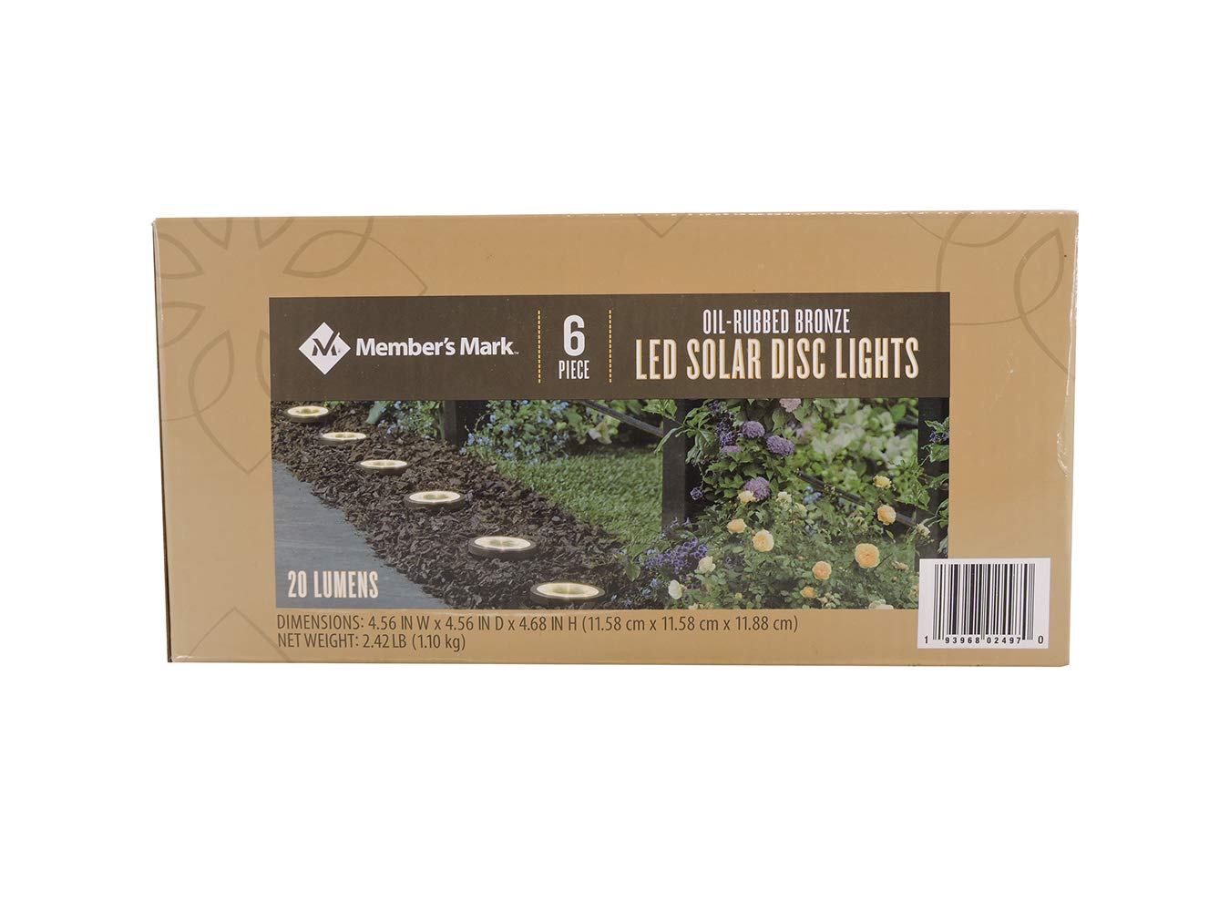 Member's Mark 6-Piece Oil-Rubbed Bronze Led Solar Disc Lights