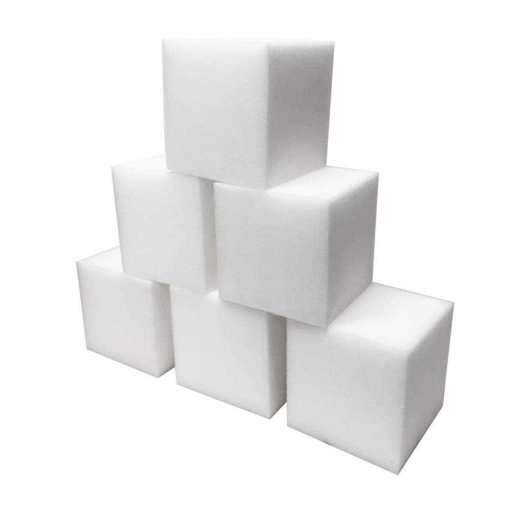 Foamma White Foam Pit Cubes/Blocks 4” x 4” x 4” 100 Pack for Gymnastics, Freerunning and Parkour Courses, Skateboard Parks, BMX, Trampoline Arenas