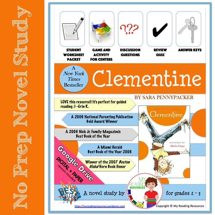 Novel Study: Clementine by Sara Pennypacker (Print + DIGITAL)