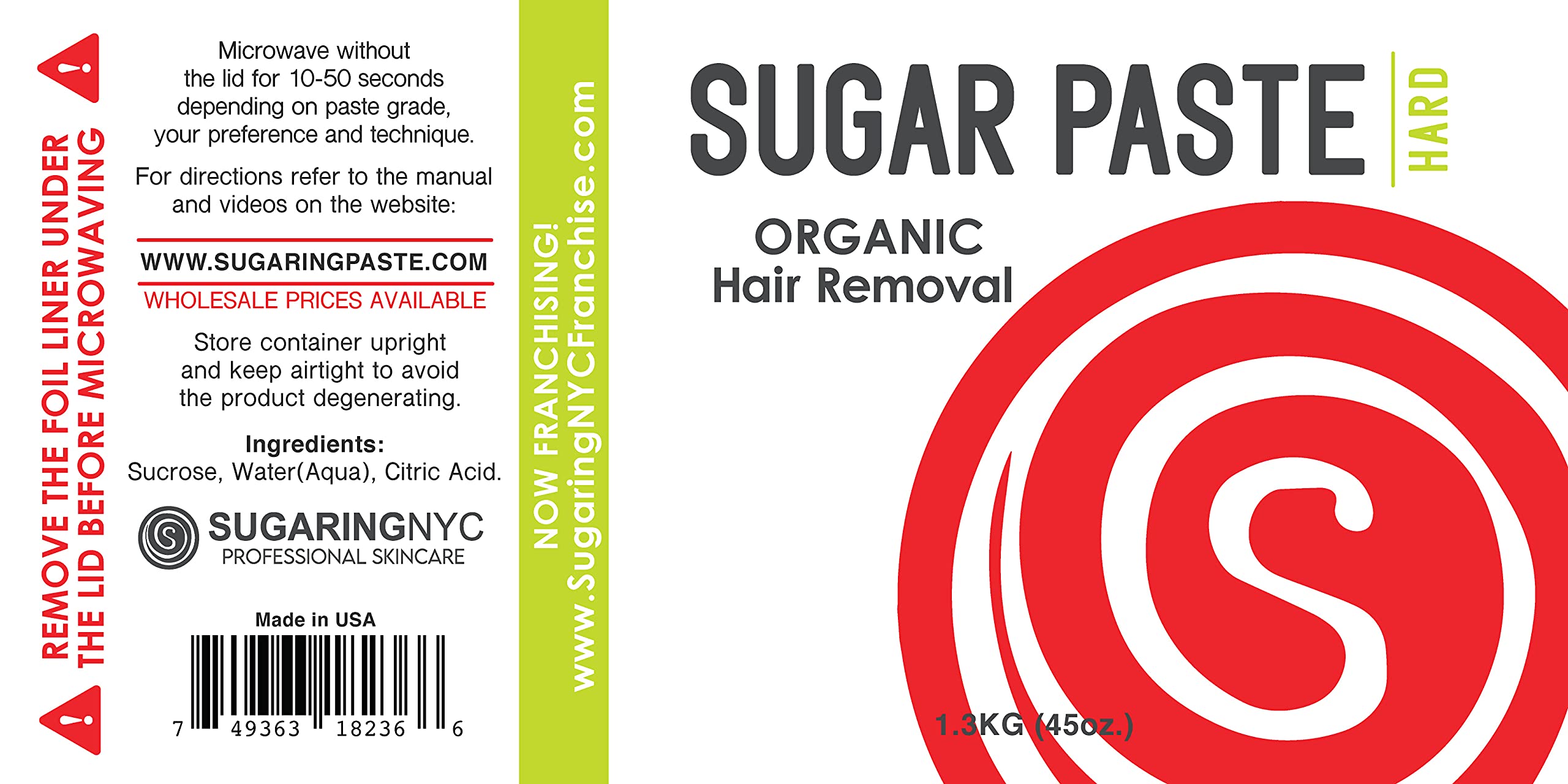 Sugaring Hair Removal Paste (HARD) + Sugaring NYC Drying Powder