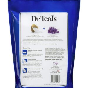 Dr. Teal's Lavender Soaking Solution (1 Bag, 7lb) - Blended with Pure Epsom Salt - Relax and Relieve Stress at Home While Promoting a Better Nights Sleep - Value Size Bag