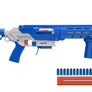 Game Face Prime GFJBB Spring-Powered Foam Dart Blaster, Blue