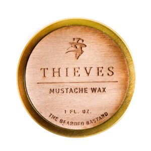 tbb thieves mustache wax for men | tame & style your mustache | excellent grooming, excellnet scent (1 oz.)