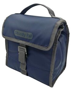 sturdy pal temporarily unavailable - check back soon! get your insulated foldable and adjustable size heavy-duty leak proof lunch bag for men & women with utensil zip pouch