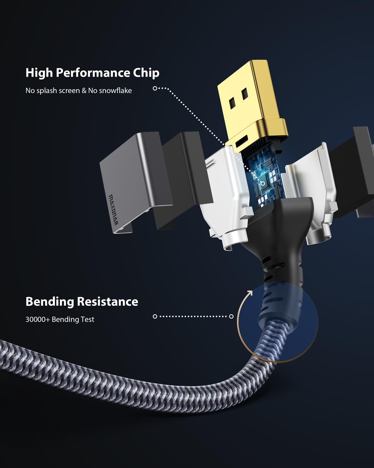 Maxonar USB C to DisplayPort VESA Certified, 8K 60Hz Non-Bidirectional Type C to DP Cable 6.6FT/2M(4K 60Hz 144Hz 120Hz) 32.4Gbps 1.4 HBR3 Alt Mode Video Adapter for iM1 MacBook Pro Mac Mini, XPS 15