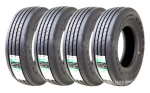 set 4 heavy duty all steel trailer tires 225/75r15 14 ply 124/121m 11150