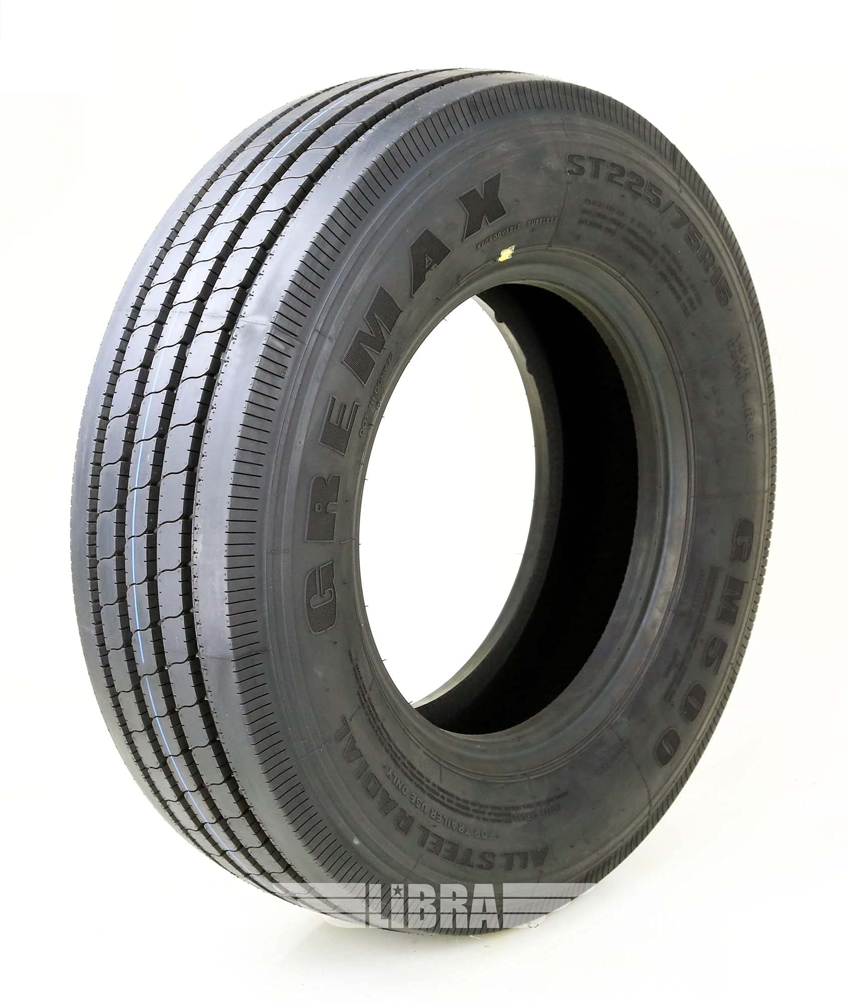 Set 4 Heavy Duty All Steel Trailer Tires 225/75R15 14 Ply 124/121M 11150