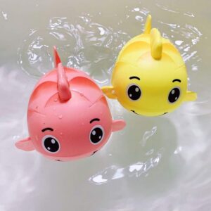 NEXTAKE Wind-up Carp Bath Toy for Kids, Windup Fish Bath Toy Bahtub Carp Toy Fish Floating Toy Carp Water Toy Swimming Fish Tub Toy for Toddlers (Pink)