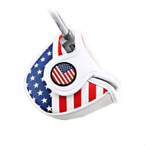 dbyan us flag golf magnetic mallet putter head cover for putters scotty cameron, taylormade, titleist, ping and mizuno