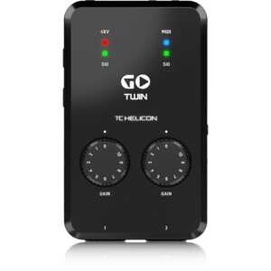 TC-Helicon GO TWIN 2-channel Audio/MIDI Interface for Mobile Devices