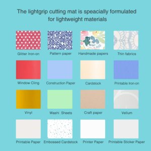 Funnycut Cutting Mat for Silhouette Cameo 4/3/2/1 (Lightgrip, Standardgrip, Stronggrip, 3 Pack) 12x12 Inch Cutting Mat for Silhouette Cameo Accessories