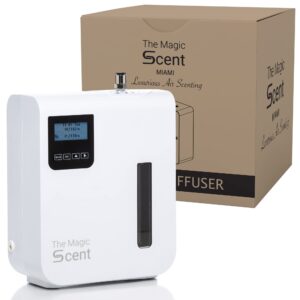 the magic scent diffuser - scent air machine for home & commercial use - covers up to 1000 sq. ft. - 300ml - smart cold air technology hvac diffuser or standalone large room waterless diffusers