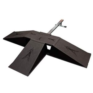 ten-eighty skatepark set with 40" grind rail, 3 ramps, and tabletop, black