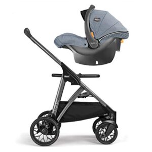 Chicco Corso Modular Travel System, Corso Stroller with KeyFit 30 Zip Infant Car Seat and Base, Stroller and Car Seat Combo, Infant Travel System | Silverspring/Grey