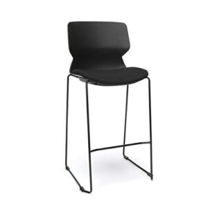 hon basyx contempo guest stool, 2 pack, black/black