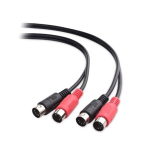 cable matters dual 5 pin din midi cable (combined 5 pin midi cable) - 9.8 feet