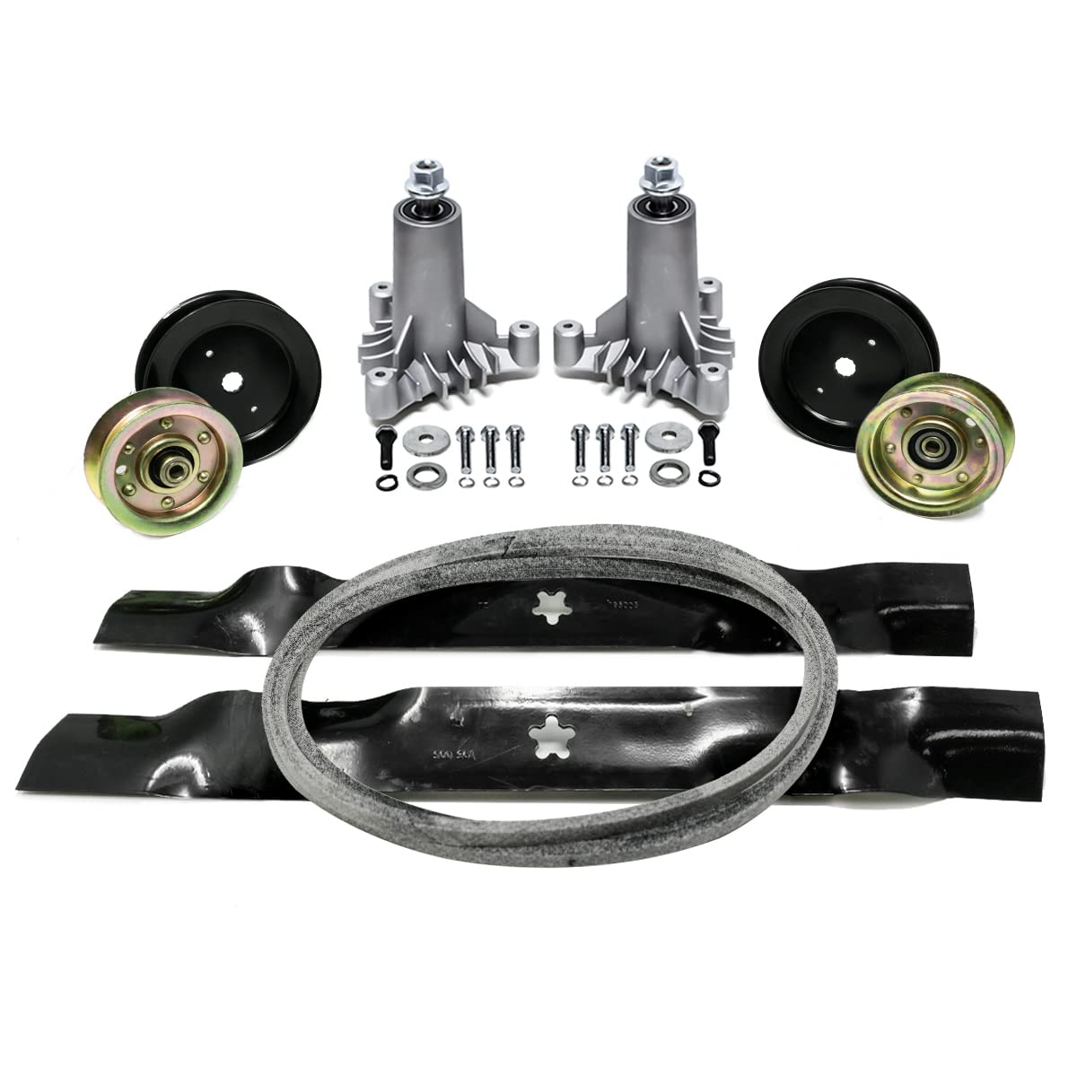 EPR Full Deck Rebuild Kit for Craftsman 42 Inch LT1000 LT2000 130794 134149 144959 95 1/2 Inch Belt 3 Bolt Spindle