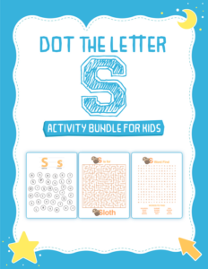 dot the letter s activity bundle for kids