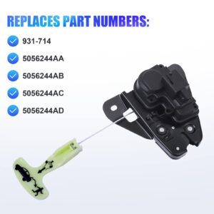 931-714 Tailgate Lock Trunk Latch Actuator Replacement for 2006-18 Dodge Charger, 2008-18 Challenger, 2008-14 Avenger, 2005-18 Chrysler 300, 2011-14 Chrysler 200, Replaces 5056244AA, 5056244AB