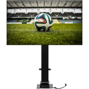 vevor motorized tv lift stroke length 35 inches motorized tv mount fit for 37-65 inch tv lift with remote control height adjustable 28.7-64.2 inch,load capacity 130 lbs