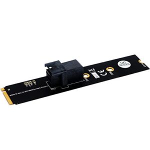 mini pcie to pcie adapter m.2 module with mini-sas hd (sff-8643) 36-pin connector for u.2 (sff-8639) nvme ssd (upward minisas) - support intel 750 2.5-inch u.2 sff ssd
