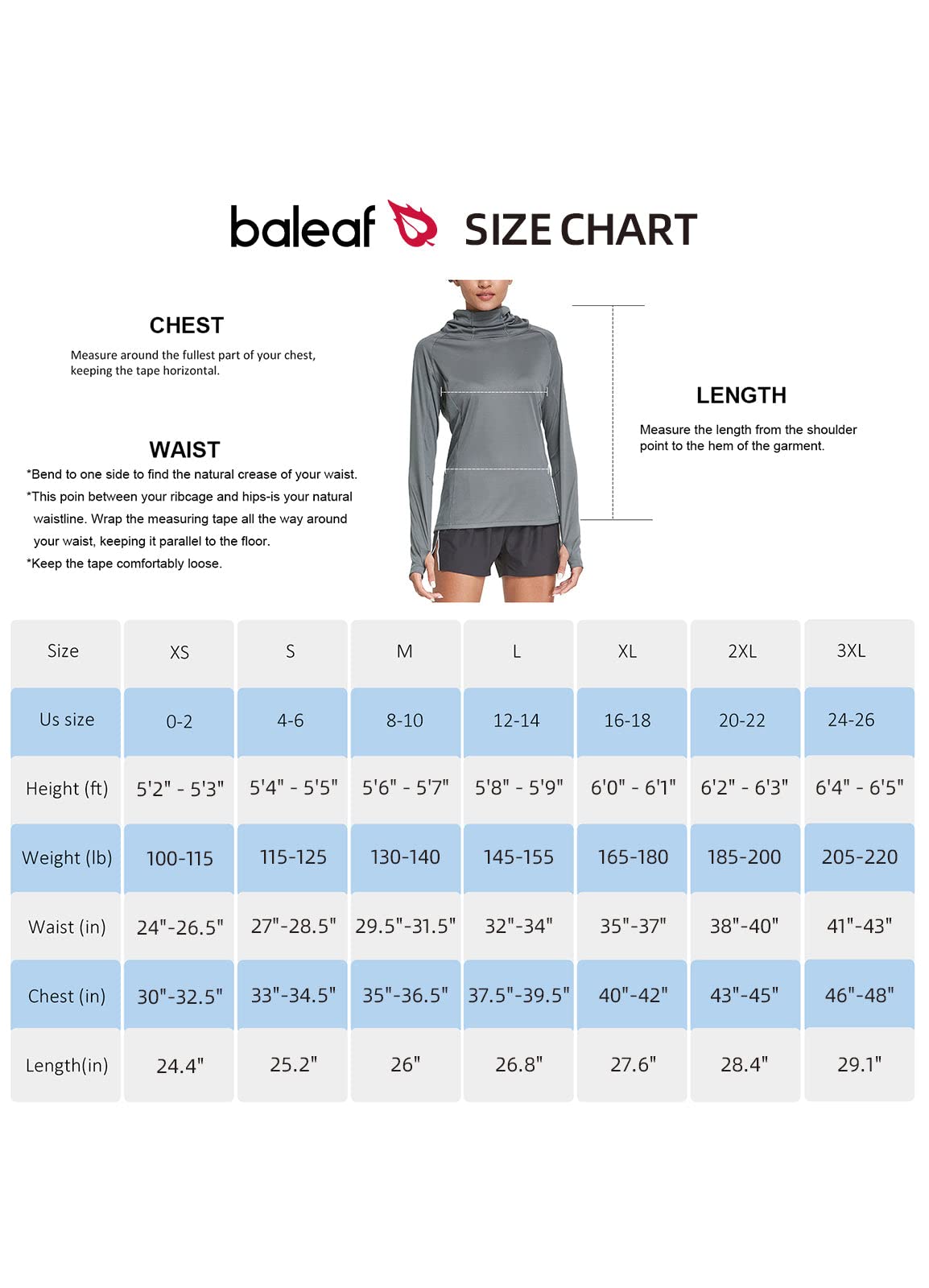 BALEAF Women's Long Sleeve Rash Guard with Face Cover UPF 50+ Swim Shirts Sun Hoddie Lightweight Quick Dry SPF Hiking Fishing Running Tops White Size XL