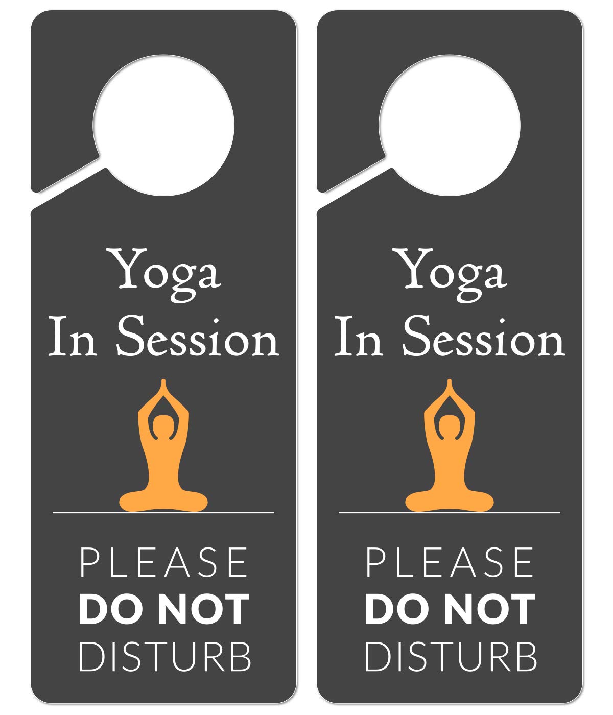 Do Not Disturb Door Hanger Sign, 2 Pack, Please Do Not Disturb Sign, Yoga In Session