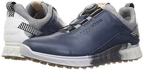 ECCO Men's S-Three BOA Gore-TEX Waterproof Hybrid Golf Shoe, Ombre/White, 9-9.5