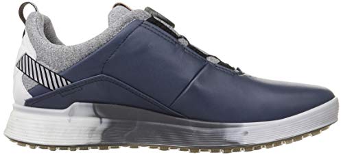 ECCO Men's S-Three BOA Gore-TEX Waterproof Hybrid Golf Shoe, Ombre/White, 9-9.5