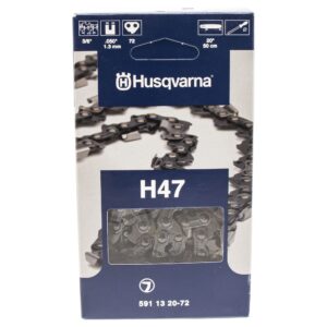 husqvarna genuine 591132072 20" 3/8 .050 72 dl h47sx saw chain loop