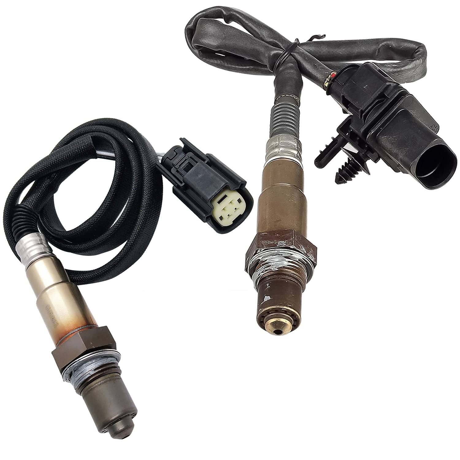 Maxfavor 2Pcs Oxygen Sensor Upstream and Downstream Replacement for Ford Focus Fusion 2012 2013 2014 2015 1.6L 2.0L,for 2015 Lincoln MKC 2.3L O2 Sensor 234-5113 234-4575 02 Sensor