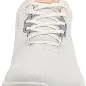 ECCO Women's Biom Hybrid 4 Gore-TEX Waterproof Golf Shoe, White, 9-9.5