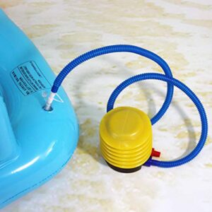 Peiiwdc Foot Pump with Nozzle for Inflate Pool Toys, Foot Pump for Inflatables Manual, Air Pump for Float Boat, Inflator Pump for Swim Rings