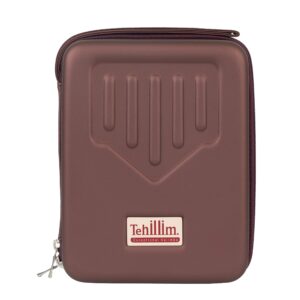 Tehillim Kalimba CASE ONLY, Thumb Piano Case Water-resistant Shock-proof with Gift box for 17 Keys Kalimba Case(Burgundy Color)