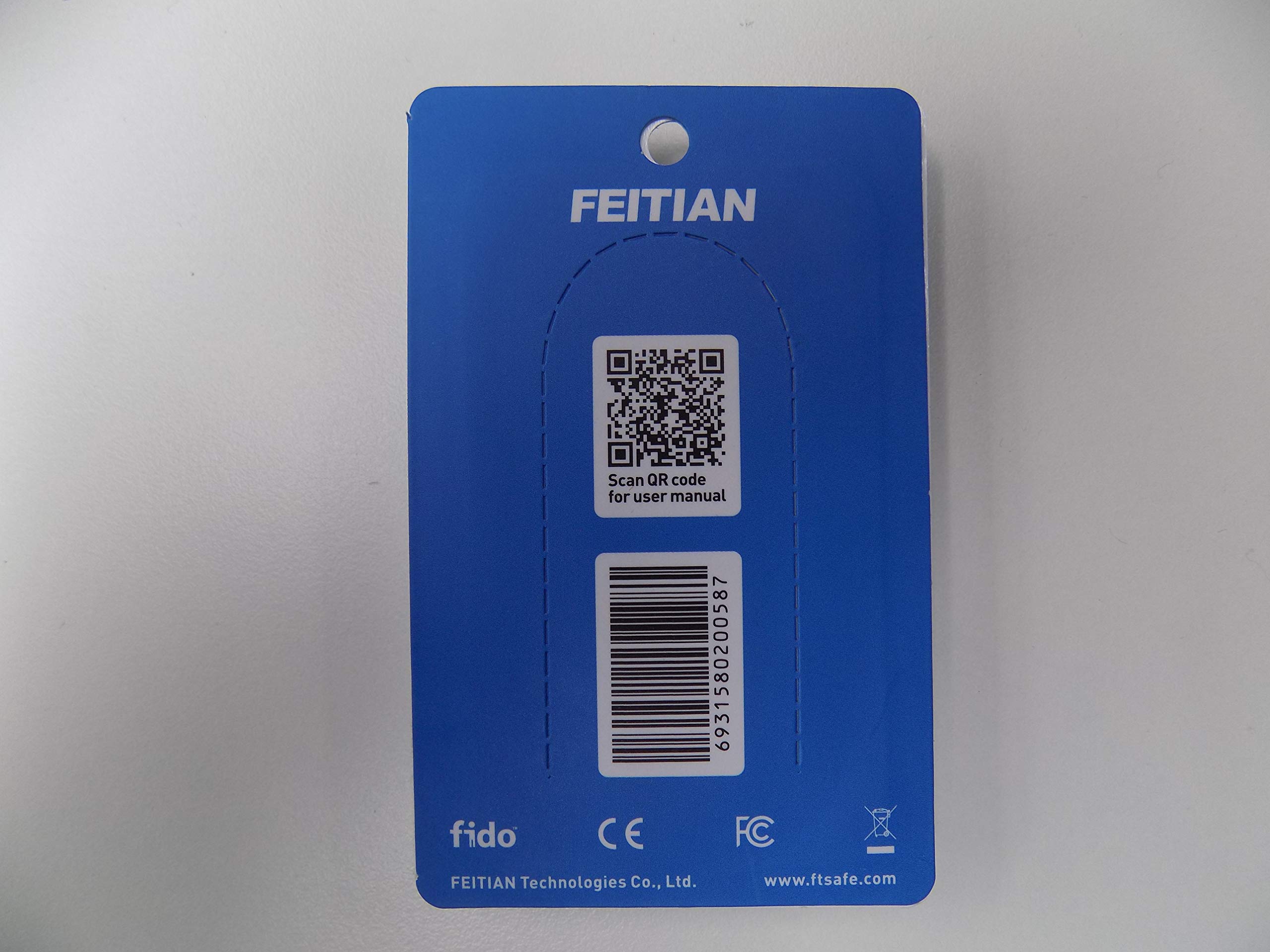 FEITIAN ePass K40 USB Security Key - Two Factor Authenticator - USB-C with NFC, FIDO U2F + FIDO2 - Help Prevent Account Takeovers with Multi-Factor Authentication