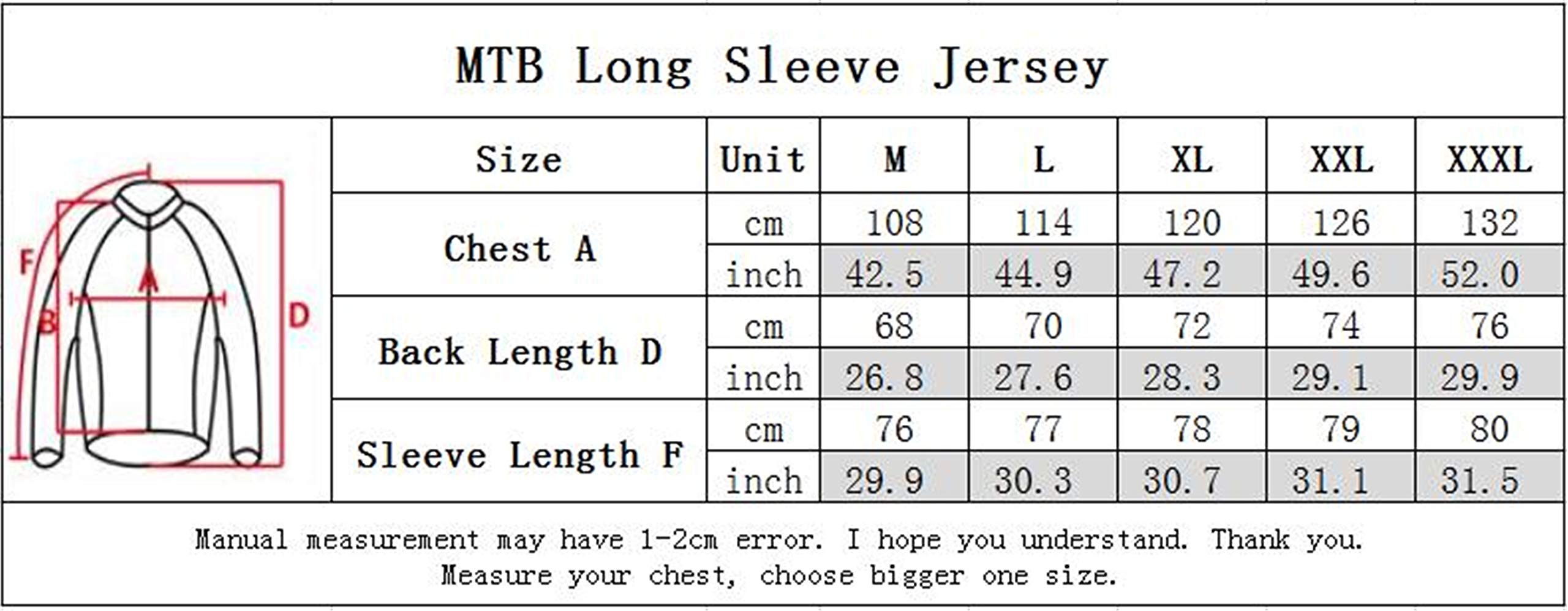 Men's Cycling Jersey MTB Downhill T-Shirt Long Sleeve Mountain Bike Motorcycle Outdoor Bicycle Clothes